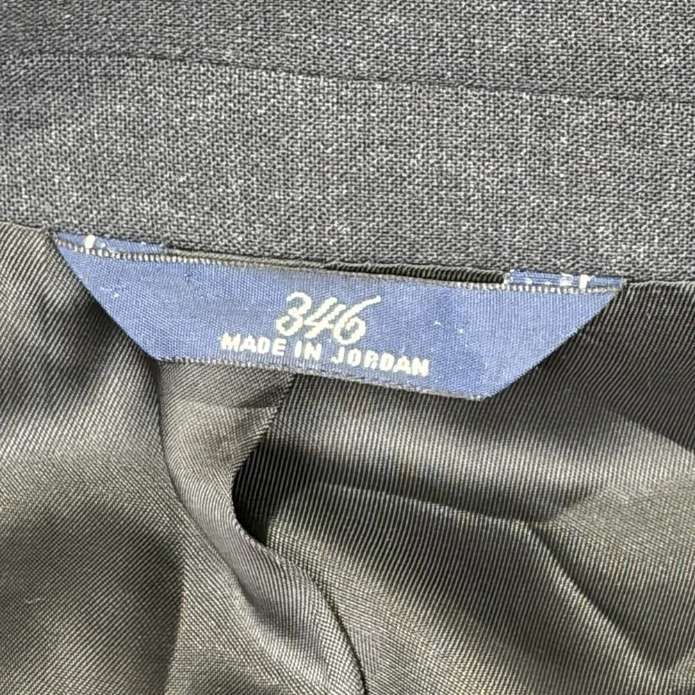 Brooks Brothers 346 Stretch Wool‎ Black Blazer Sport Coat Jacket Size 48R